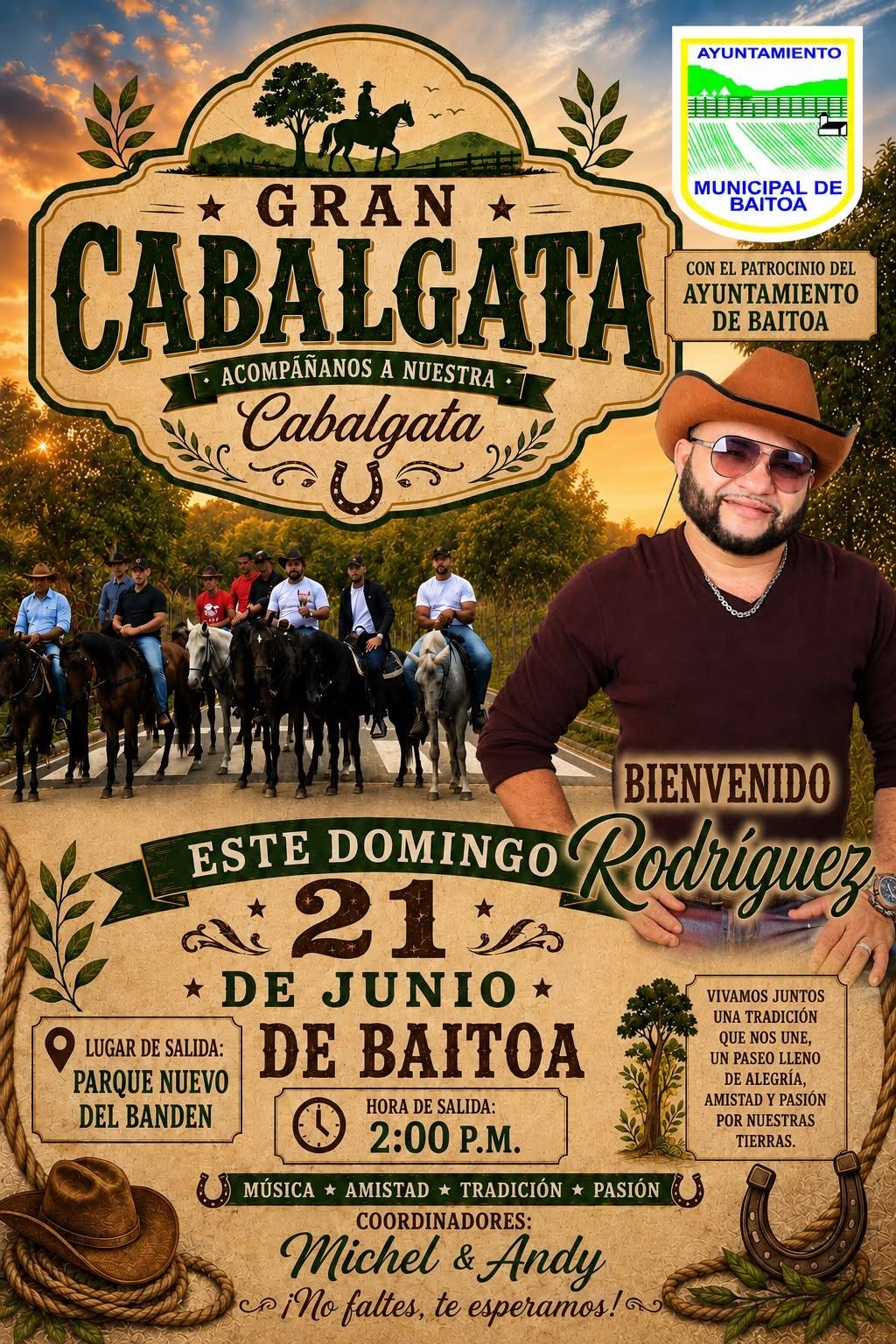 Alcaldía de Baitoa respalda la tradicional cabalgata en honor a San Juan e invita a gran presentación artística